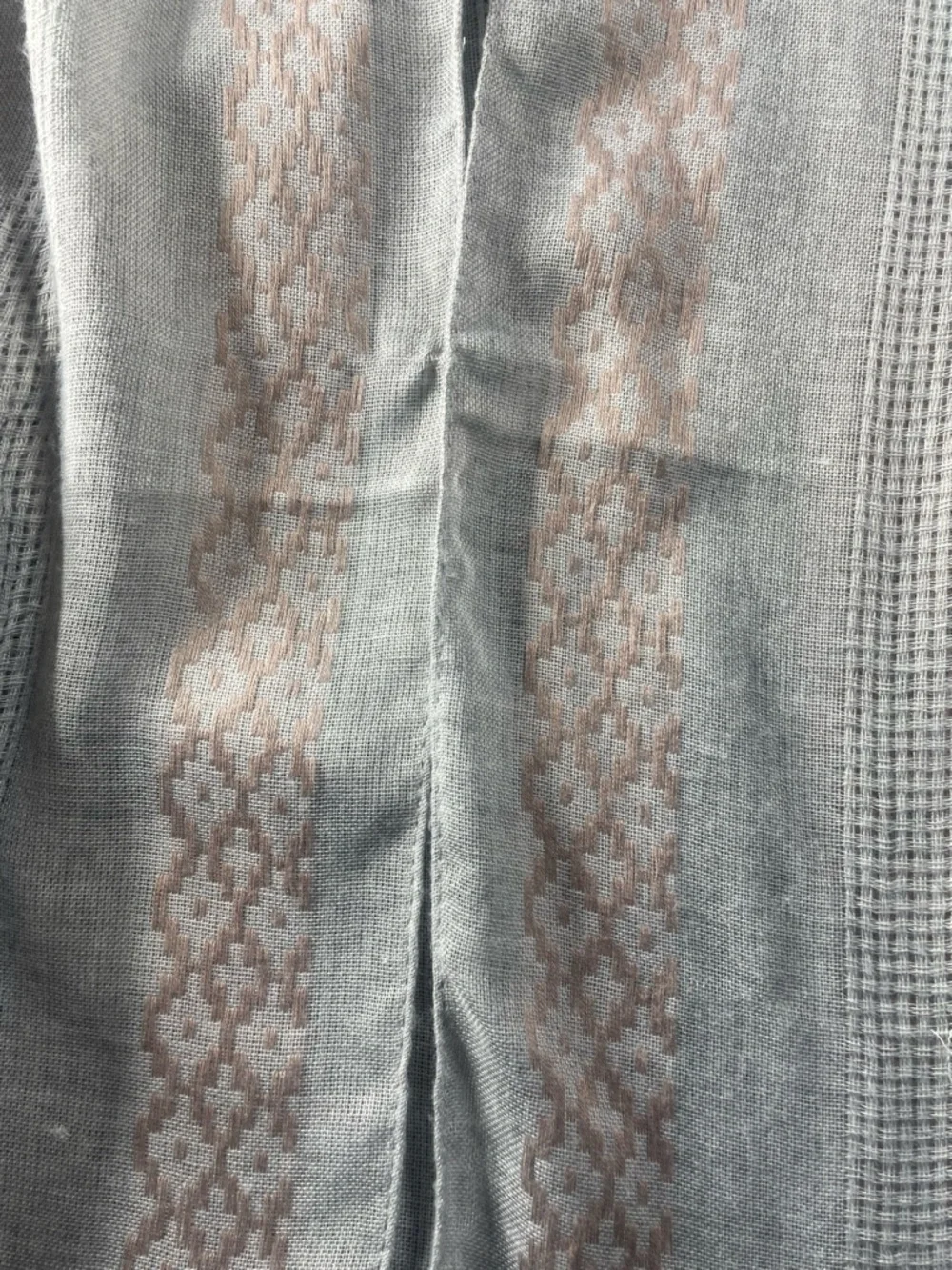 Light Gray & Beige Patterned Women's Wrap‎ Scarf